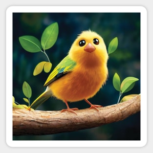 Cute Yellow Canary Sticker